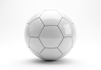Fototapeta premium Classic white soccer ball on a clean white background