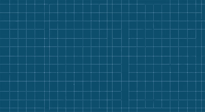 Technical dark blue grid pattern background resembling engineering blueprint or graph paper surface