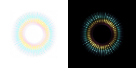 Png rainbow Swirl Light Overlay PNG on transparent background	
