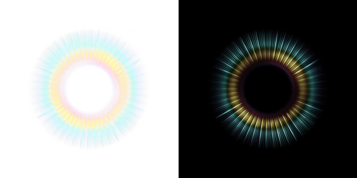 Png rainbow Swirl Light Overlay PNG on transparent background	
