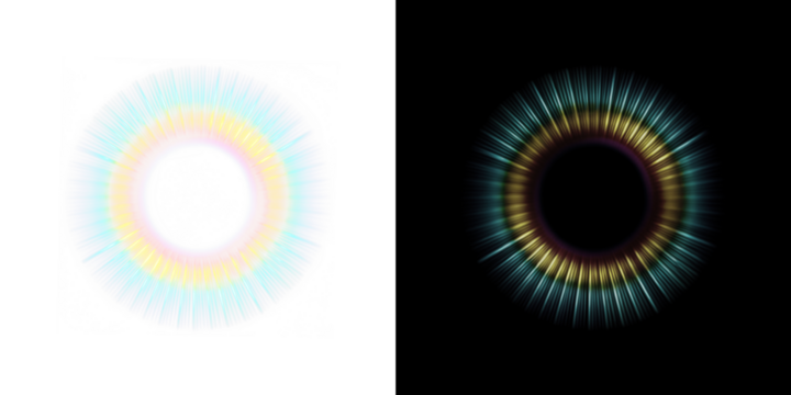 Png rainbow Swirl Light Overlay PNG on transparent background	
