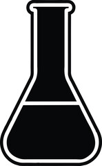 Erlenmeyer Flask Chemistry Laboratory Science Equipment Tool, Education Chemical Experiment, Scientific Research Test Beaker Essential Design
