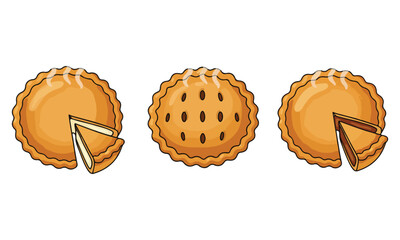 Sweet & Kawaii Desserts: Cute Cartoon Pies and Pancakes for Fun Food Art