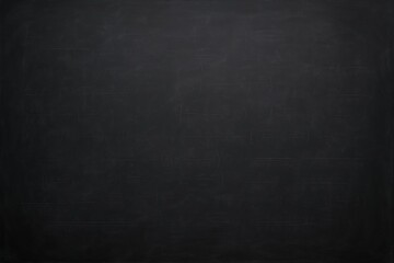 Empty black chalkboard with faint mathematical equations on dark background for educational or academic concept in realistic style. Ai generative