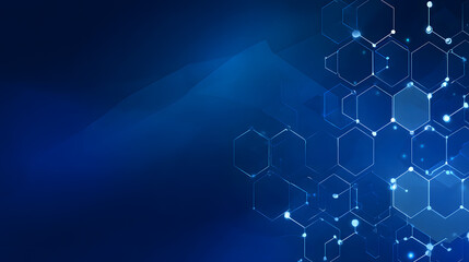 Fototapeta premium BlueTechHexagons