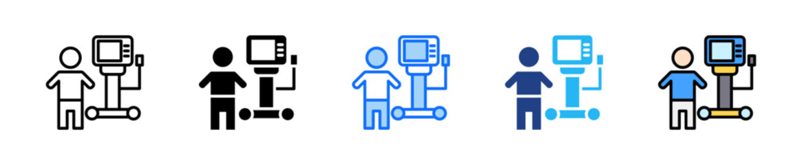 Medical Device Study Icon Set Multiple Style Collection
