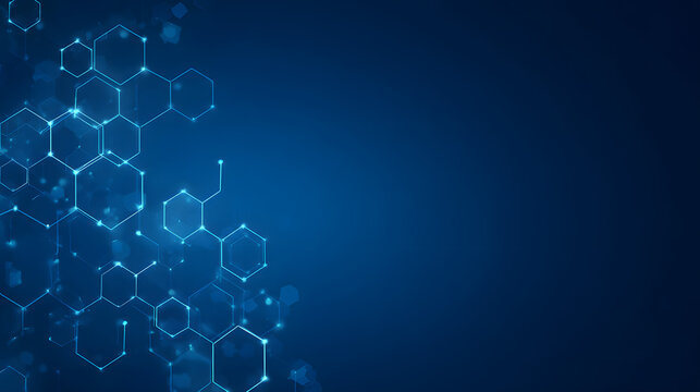 BlueHexagonalNetworkStructure