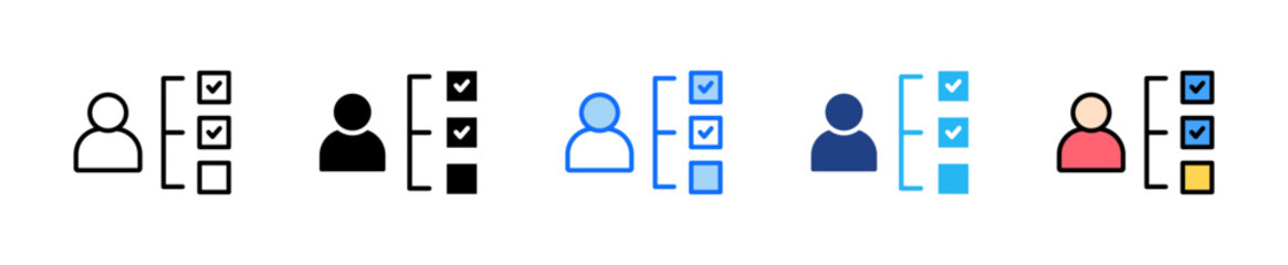 Eligibility Criteria Icon Set Multiple Style Collection