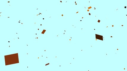 Colorful fireworks confetti explodes ,animation of the explosion and fall of confetti in 4k video. Birthday celebration party, joy party celebration, exploding fireworks - Powered by Adobe
