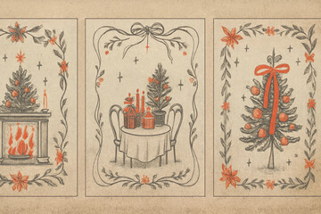 Antique Thai temple wall art decoration stamp pattern