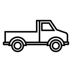 Truck vector icon. Lorry illustration sign. Autotruck symbol. Transportation logo. Delivery web icons.