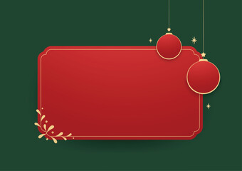 Christmas Label or Frame. Christmas sale stickers and label. Price tag holiday. Christmas stickers. Free space for text.