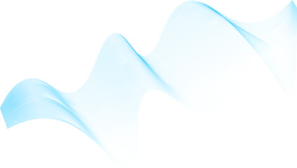 Elegant light blue line waves forming a smooth flowing abstract pattern suitable for presentations, tech visuals, and modern layouts.