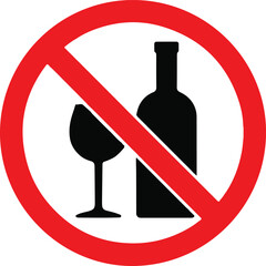 No alcoholic drinks sign