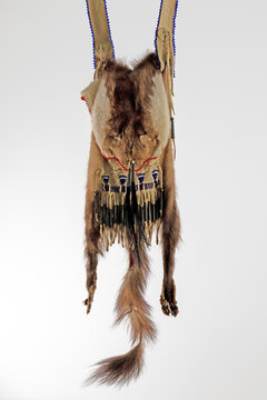 Replica of a Native American fur bag