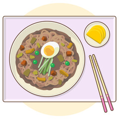 짜장면과 단무지