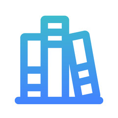 Obraz premium books layout bold gradient icon