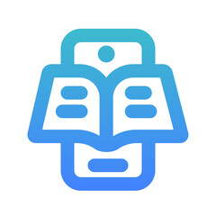 ebook bold gradient icon