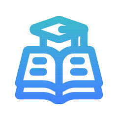 Obraz premium lesson bold gradient icon