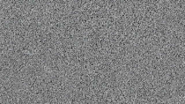 Seamlessly looping abstract motion graphics of white and grey digital noise and static interference on a blank screen texture minimalist, flickering, pattern