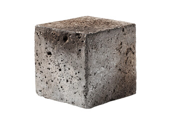 High-strength cement isolated on transparent background