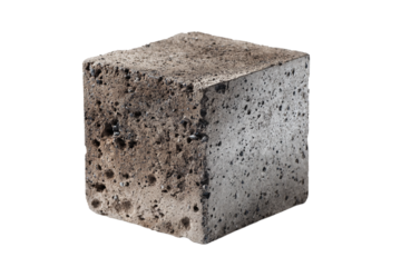 Ready-mix cement isolated on transparent background