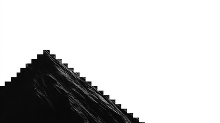 Minimal incline line symbolizing effort rise, fitness, progressive challenge