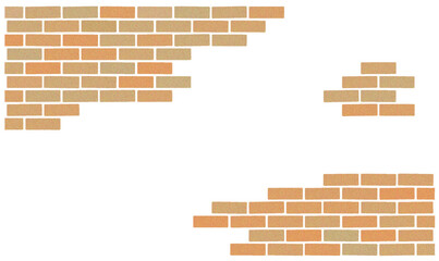 レンガ模様の背景素材