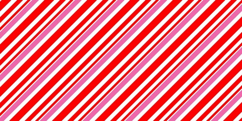 Red and white stripes seamless pattern. Diagonal red, white, and pink stripes create a bold geometric pattern with a modern, vibrant, and energetic visual style.