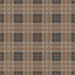Classic tartan pattern with brown and green hues. Seamless background for textiles, apparel or graphic design. Versatile for seasonal lifestyle projects.