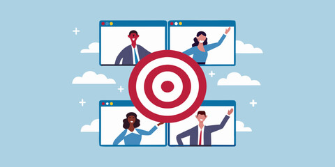 Virtual team collaboration towards common goal