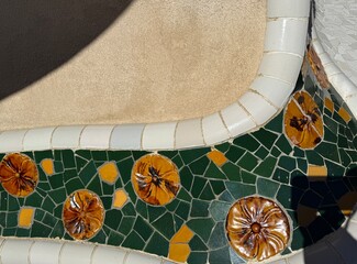 detail of the old wall