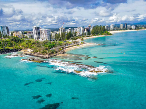 Snapper Rocks from Above