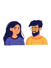 smiling couple close up portrait photography