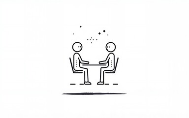 Line icons about meeting on transparent background with editable stroke. High quality