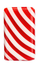 Obraz premium Striped hard candy red and white spiral cylinder treat