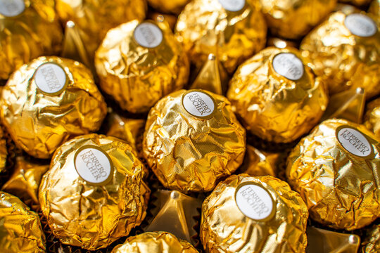 Close-up of Ferrero Rocher Chocolate