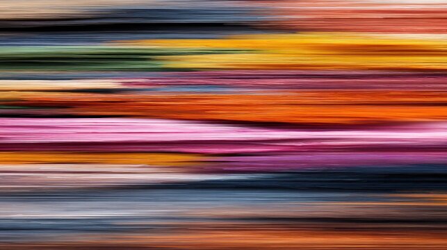 Vibrant abstract background with horizontal textured brushstrokes - Powered by Adobe