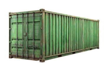 Secure lockable storage container isolated on transparent background