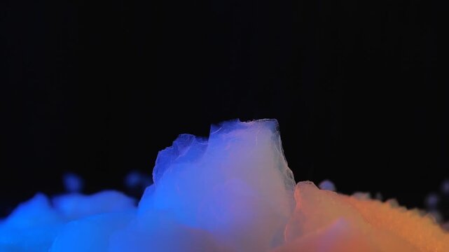 Aerogel material studio shot