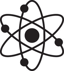 Vector atom icon