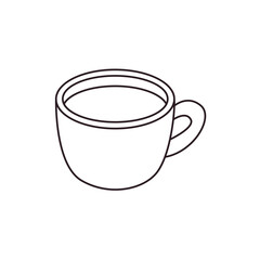 steaming cup of coffee white mug café hot drink latte emoji symbol sign icon vector illustration isolated flat