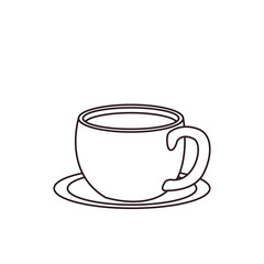 steaming cup of coffee white mug café hot drink latte emoji symbol sign icon vector illustration isolated flat