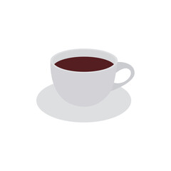 steaming cup of coffee white mug café hot drink latte emoji symbol sign icon vector illustration isolated flat
