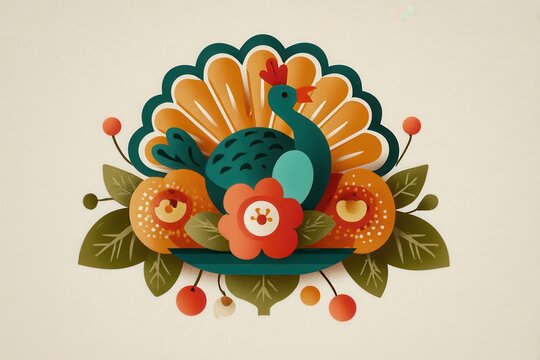 Thanksgiving bakery logo food business branding creative cozy visual identity