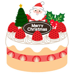 クリスマスケーキのイラスト