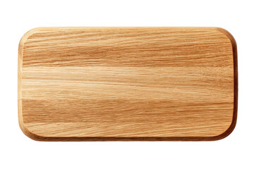 Smooth wooden chopping board with rounded edges