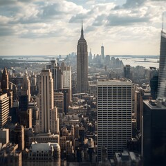 Naklejka premium new york city skyline