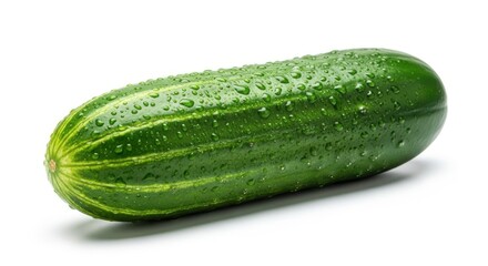 cucumber isolated on white background, clipping path, full depth of field