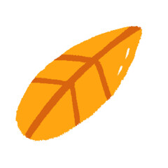 orange leaf element for abstract